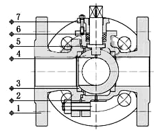 電動調(diào)節(jié)球閥結(jié)構示意圖